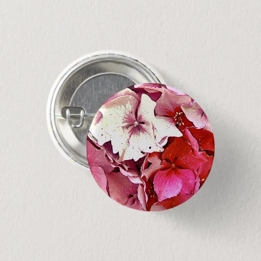 アジサイ 缶バッジ (正面&裏面)