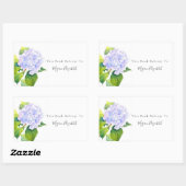 アジサイ 長方形シール (シート)