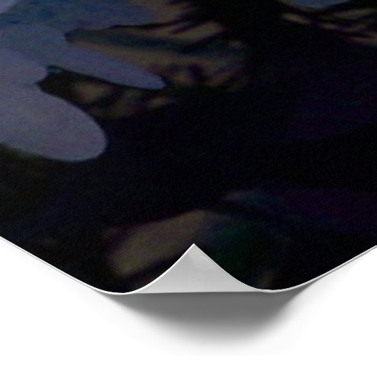 アジサイ（青） ポスター (角)