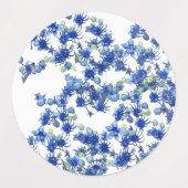 アジサイ（BGC透過） ラベル (デザイン2)