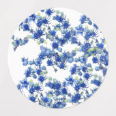 アジサイ（BGC透過） ラベル (デザイン1)