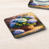 アジサイinバスケットへようこそ コースター (左側)