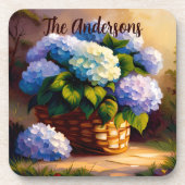 アジサイinバスケットへようこそ コースター (正面)