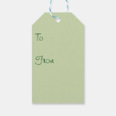 アジサイLanhydrock, Cornwall in Pastel ギフトタグ (裏面)