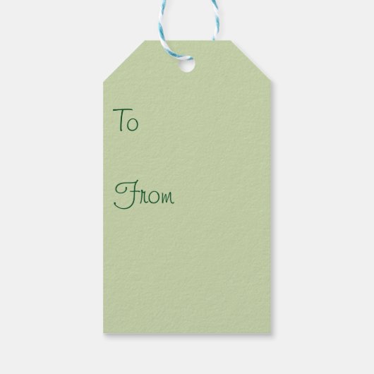 アジサイLanhydrock, Cornwall in Pastel ギフトタグ (裏面)