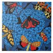 アジサギの蛾 タイル (正面)