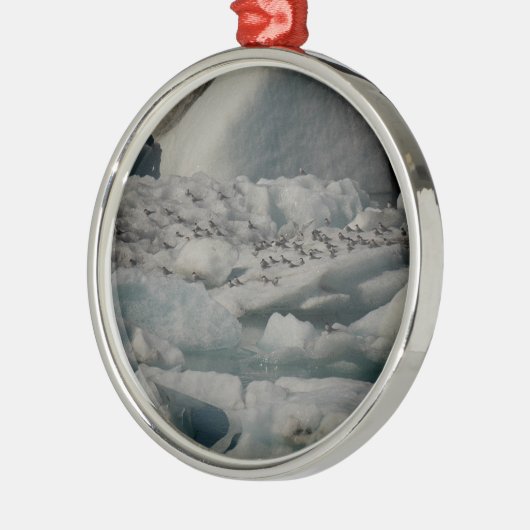 アジサシのJokulsarlon北極アイスランドのオーナメント メタルオーナメント (左)