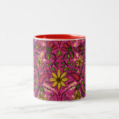 アジザピンク ツートーンマグカップ (中央)