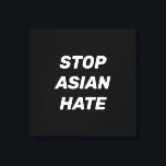 アジストップアン嫌い、白黒 キャンバスプリント<br><div class="desc">Asian Hateストップ、白黒キャンバス印刷アジア人に対するストップ暴力行為にサイン、ストップCovid 19 Corona virus hate crime</div>