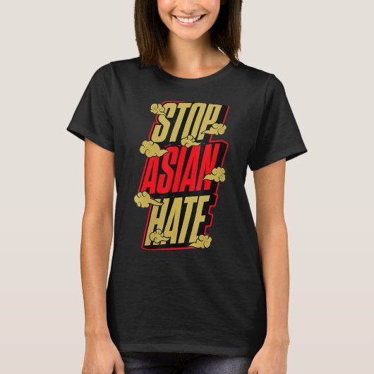 アジストップア嫌いカルチャー雲かわいいプライドラブAapi Tシャツ (正面)