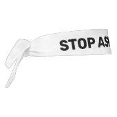 アジストップア嫌い白黒タイ・ヘッドバンド タイヘッドバンド (回転270)