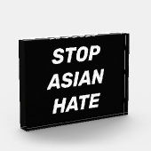 アジストップア嫌い、白黒アクリル記号 フォトブロック (左)