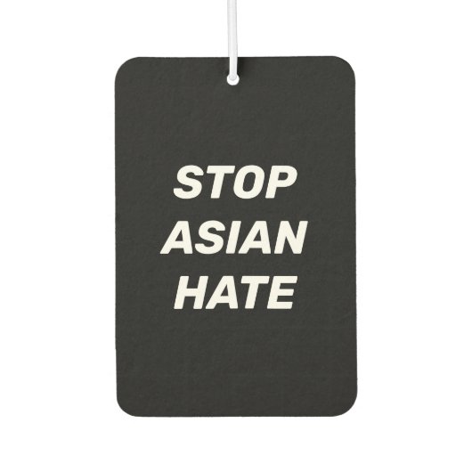 アジストップア嫌い、白黒サインカー カーエアーフレッシュナー (正面)