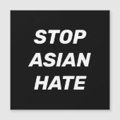 アジストップア嫌い、白黒磁石 (正面)