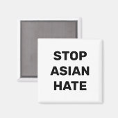 アジストップア嫌い、白黒磁石 マグネット (正面/裏面)