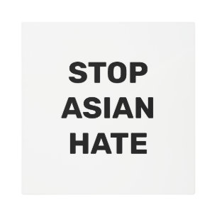 アジストップア嫌い、白黒金属プリント メタルプリント