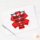 アジソン病ステッカー スクエアシール (封筒)