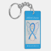 アジソン病認識度リボンエンジェルキーチェーン キーホルダー (正面左)