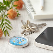 アジソン病認識度リボン キーホルダー (側面)