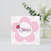 「アジソン」1歳の誕生日招待状 招待状 (スタンド正面)