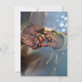 アジモダンアエレガントスタイル結婚式招待状 (裏面)