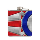 アジモダンアン日が差すことの炭素繊維スタイル フラスク (裏面)