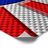 アジモダンアン日が差すことの炭素繊維スタイル ポスター (角)