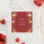 アジモダンア中国のンの二カ結婚国語 スタンダードカクテルナプキン (インサイチュ)