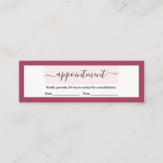 アジモダンーレッドカエレガントリグラティアポイントメント スキニー名刺 (正面)