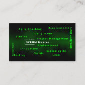 アジャイルプロジェクト管理のためのアジャイルスクラムマスター 名刺 (正面)