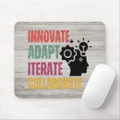 アジャイルマインドセットの核となる原則 - ポジティブシンキング マウスパッド (マウス)