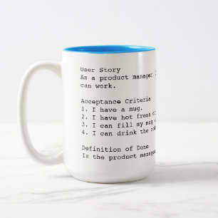 アジャイルユーザーストーリーの受け入れ基準mug - PM ツートーンマグカップ