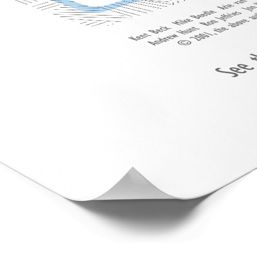 アジャイル宣言 ポスター (角)