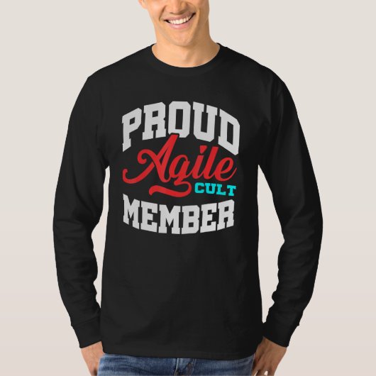 アジャイル カルト メンバー スクラム プロジェクト マネジメント Pm コーチ Tシャツ (正面)