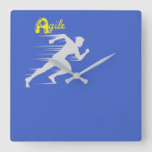 アジャイル スクエア壁時計 (正面)