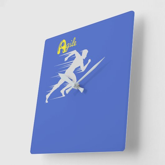 アジャイル スクエア壁時計 (傾斜)