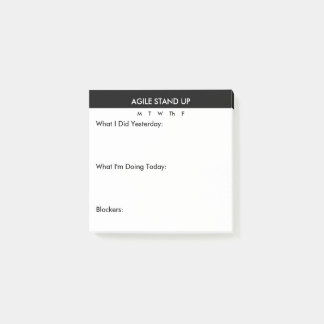 アジャイル·スタンドアップ準備ノート ポストイット