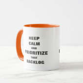 アジャイ保ルスクラムのバックログマグの優先順位付け マグカップ (正面左)