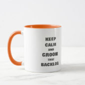 アジャイ保ルスクラム用の穏やかな新郎バックログマグ マグカップ (左)