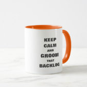 アジャイ保ルスクラム用の穏やかな新郎バックログマグ マグカップ (正面右)