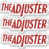 アジャスタスティッカー シール (正面)