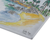 アジャッチョ·イソレラビーチ|コルシカ（フランス） カッティングボード (角)