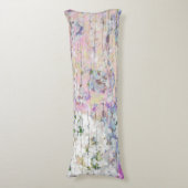 アジャンジアフローラピンクカントリーヴィンテージウッド ボディピロー (正面縦)