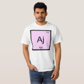 アジャ 名前 化学元素 周期表 Tシャツ (正面フル)
