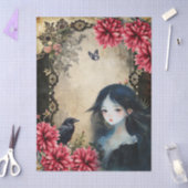 アジユニークアエレガントゴシックガールフローラ園 薄葉紙 (クラフト)