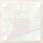 アジョアリゾナ州・オルガンパイプ国定記念物地図 ガラスコースター (裏面)