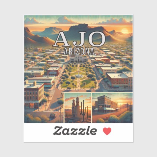 アジョアリゾナ3インチビニールステッカー シール (シート)