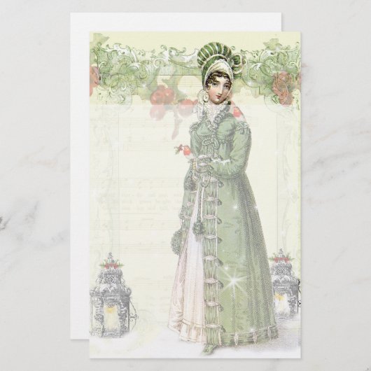 アジョイスノール – ジェーン・オーステインスパイアン 便箋 (正面/裏面)