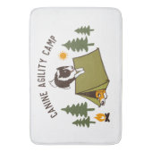 アジリティドッグキュートコリ縁どーキャンカスタムプ  バスマット (正面縦)