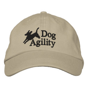 アジリティビーグル刺繍帽子 刺繍入りキャップ